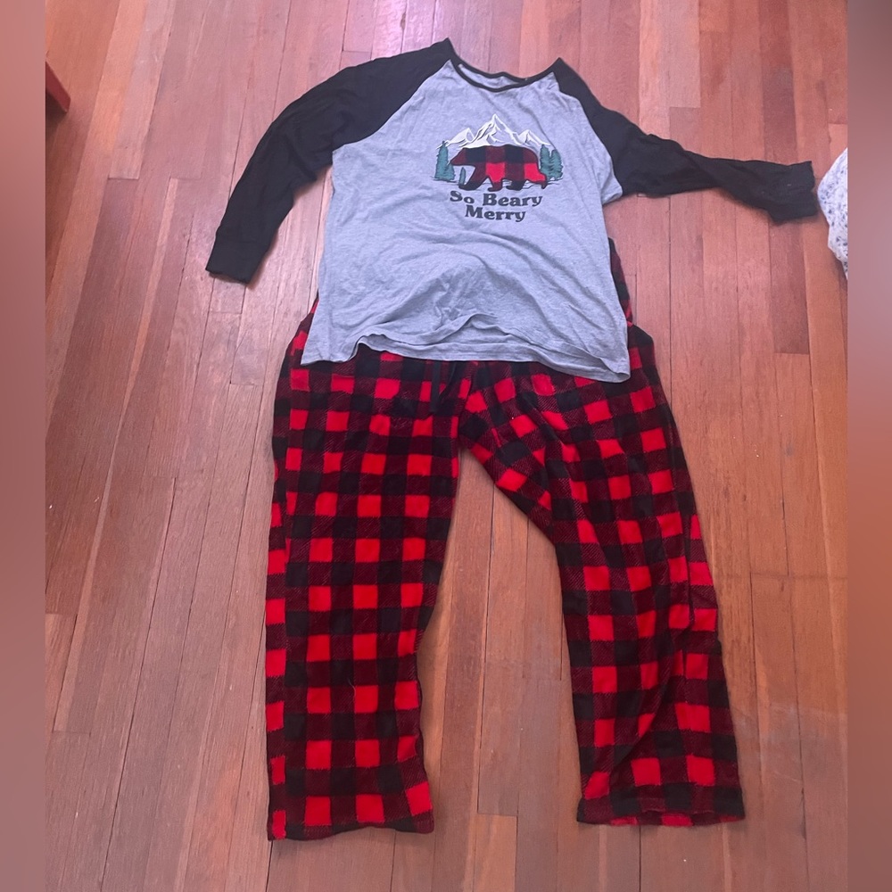 Christmas PJ Set, 50% Cotton / 50% Modal, 30% Recycled Polyester/70% Polyester